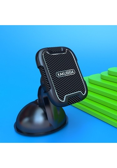 Luckysouk Kakusiga Ksc-426c Mantu Serisi Emme Kupası Araba Telefon Tutucu Çimlenebilir Manyetik Cep Telefonu Standı Siyah Yok Havalandırma 52monl