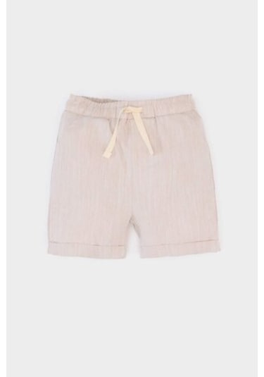 DeFacto Erkek Bebek Beli Lastikli Şort C3420A525SMBG123 Bej