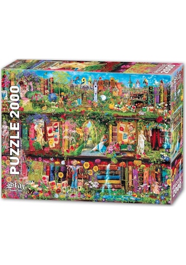 Star Puzzle 2000 Parça Raftaki Bahçe Puzzle - Aimee Stewart