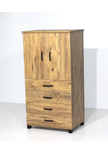 MOBİLYA SARAYI ÇOK AMAÇLI İKİ KAPAKLI ÇEKMECELİ DOLAP