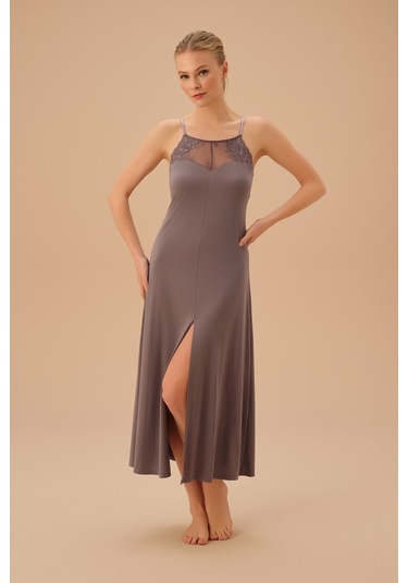 Suwen Swan Uzun Gecelik St4415613l1101 Duman Mavisi Mavi