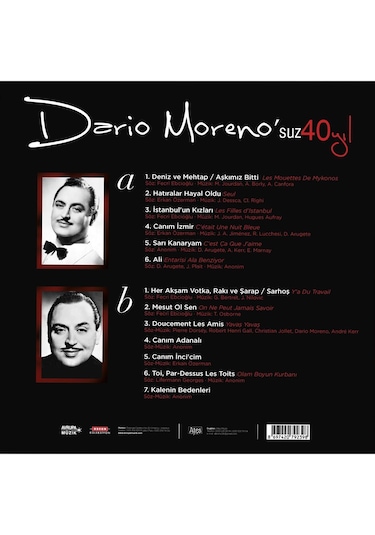 Plak - Darıo Moreno - Dario Moreno'Suz 40 Yıl