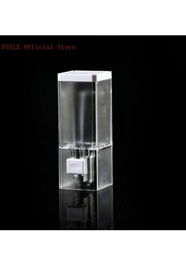 6x6x16.5cm-250ml Manuel Sabunluk Şeffaf Duvara Monte Banyo Temizleyici Şampuan Duş Jeli Konteyner Şişe