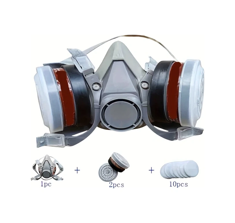 Willowhaven 6200-p-a-1 Yeniden Kullanılabilir Yüz Maskesi Ve Gözlük Seti - Toz Koruma %90 Verimlilik