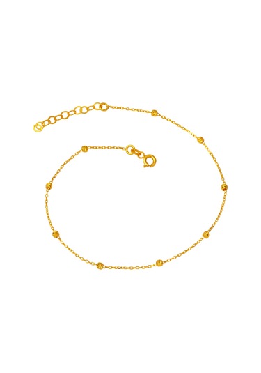 Bilezikci Dorika Top Dizili 22 Ayar Altın Halhal Sarı