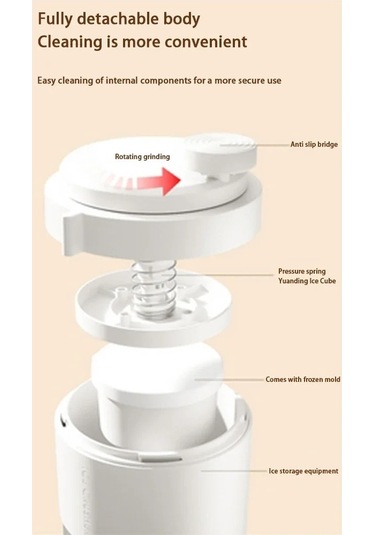 Jialan Manuel Traş Buz Makinesi, Ev Manuel Buz Kırıcı, Beyaz