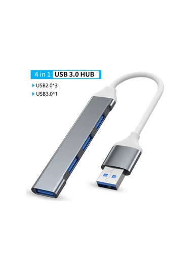 Kebidumeiusb-c Hub 4/5 Portlu Usb3.1 Ultraslim Alüminyum Dizüstü Bilgisayar Adaptörü Whıte Chına