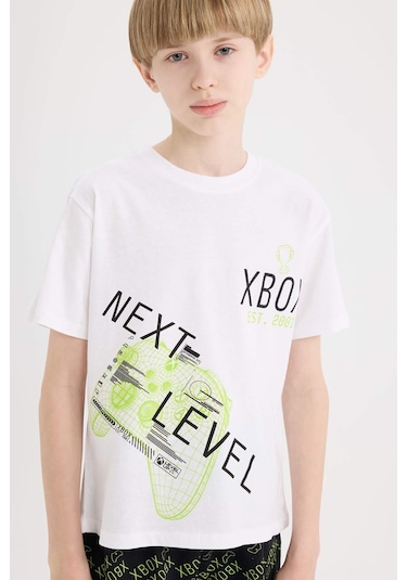 DeFacto Erkek Çocuk Xbox Pijama Takımı Kısa Kollu Üst Şort E0339A825SMWT34