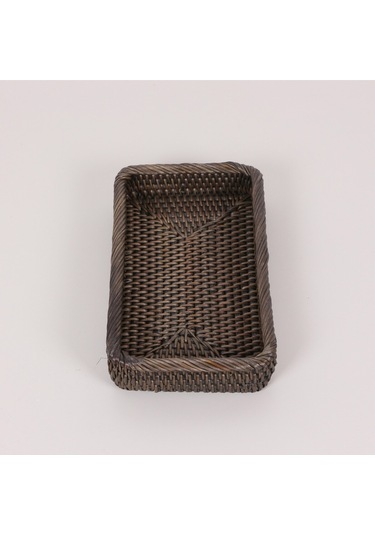 Laura 25x14x5 Cm Ceviz Rengi Rattan Saklama Düzenleme