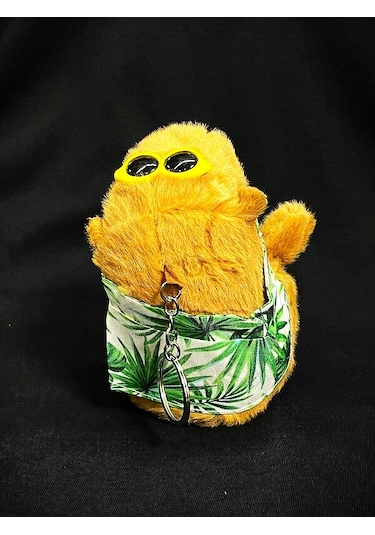 Dükkan Design Capybara Tatilde Peluş Anahtarlık Çok Renkli