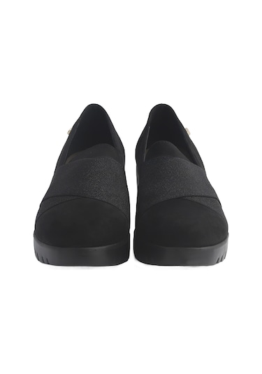 Sneaker Günlük Kadın Diğer 952565ds Donna Serena 2565 Ds Camoscio Nero Siyah