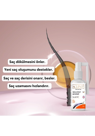 Aclind Erkeklere Özel Dökülme Karşıtı Şampuan 300 ML + Serum 50 ML
