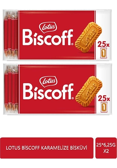 Biscoff 25 6,25 G Karamelize Mini Bisküvi X 2