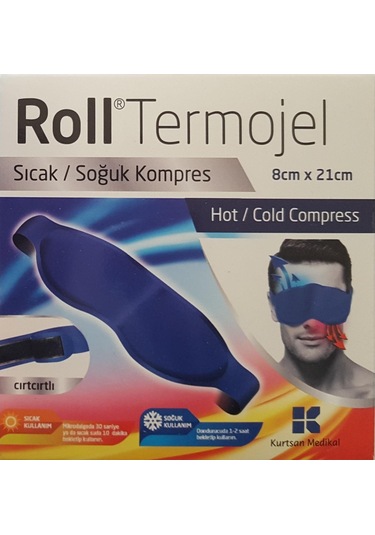 Roll Termojel Göz Sıcak Soğuk Kompres Jel 8X21 Termofor