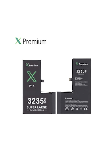 Xpremium Apple Uyumlu iPhone  X Batarya Pil Süper Yüksek Kapasiteli Güçlendirilmiş 3235 Mah