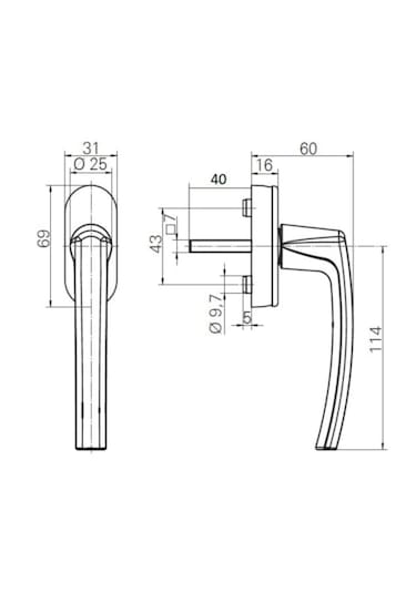 Roto Line Secustik Pimapen Pencere Kolu 7 Renk Seçeneği