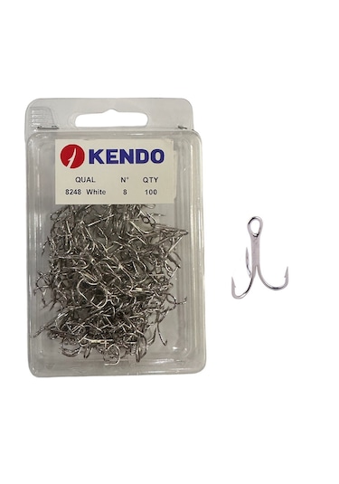 Kendo 8248 No:8 Nikel Üçlü İğne 100 Adet