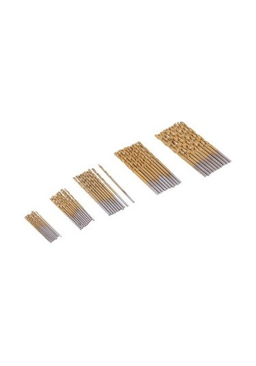 Lijinxu Magideal Büküm Matkap Düz Hss Titanyum Matkap Ucu Seti 50 Parça