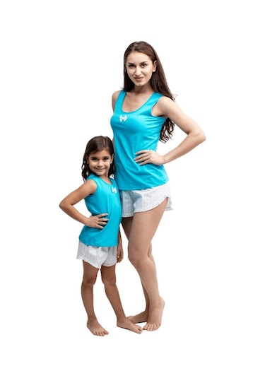 The Don Anne-Kız Turkuaz Kız Çocuk Şort Takımı (9-14 Yaş)