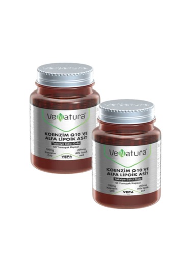 Venatura Koenzim Q10 Alfa Lipoik Asit 60 Yumuşak Kapsül 2 Adet