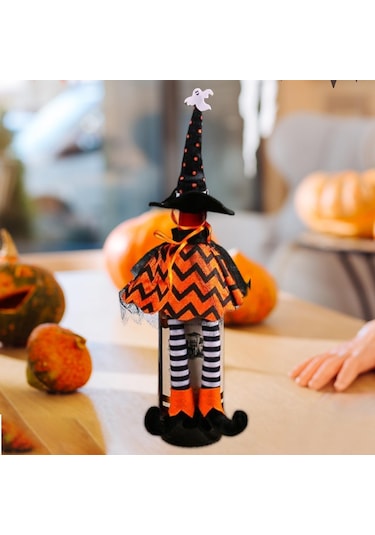 Suntek Cadı Şapkası Cadılar Bayramı Şarap Şişesi Turuncu