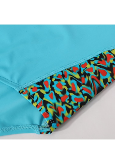 Slazenger SPL RacerBack Kadın Mayo Mavi / Siyah