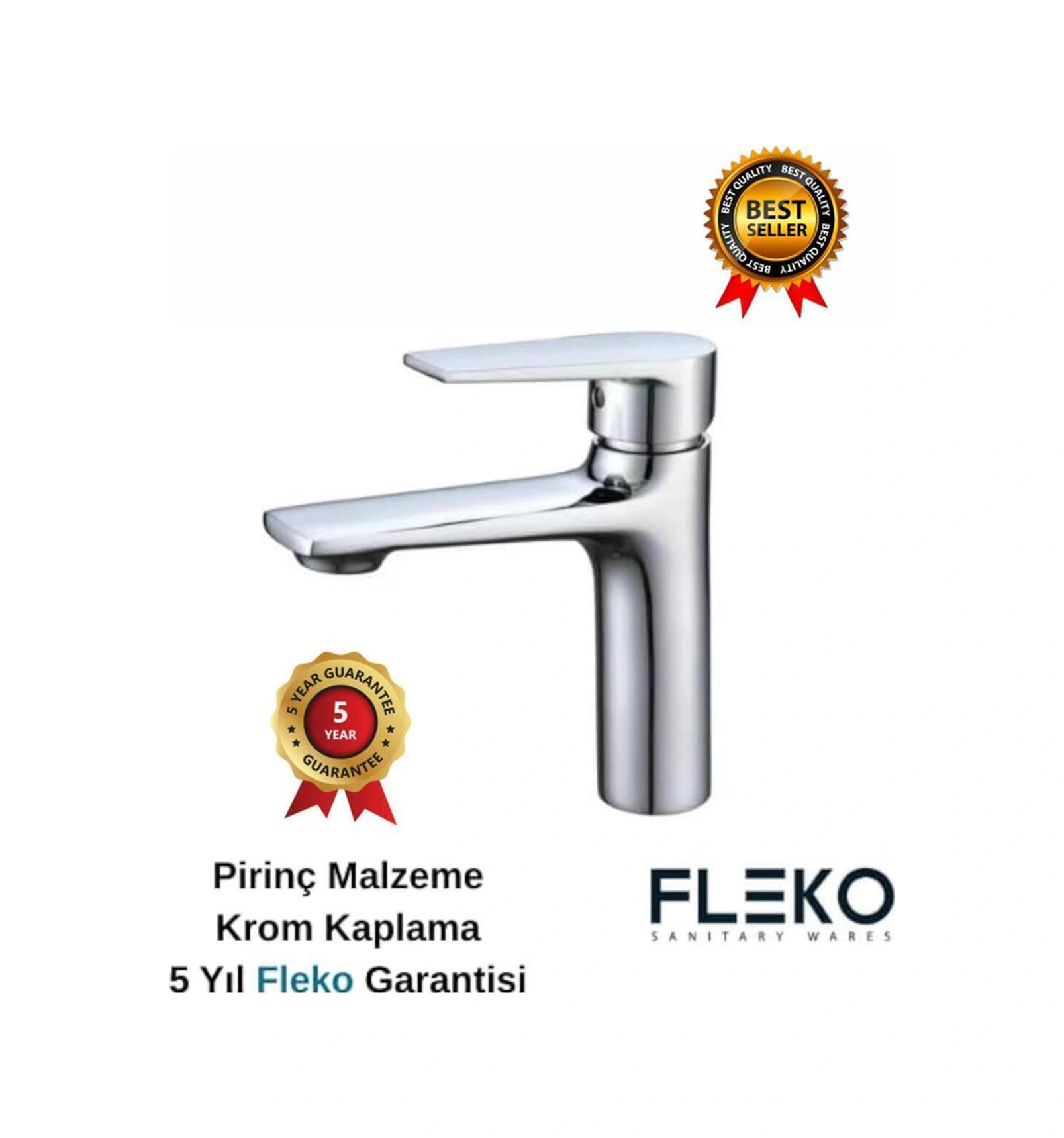 Boheme Fleko Alfa Yüksek Lavabo Bataryası Krom