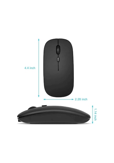 Kablosuz Mouse Şarjlı Bluetooth Wireless Çift Modlu Sessiz 24181505