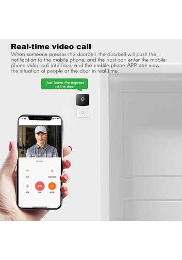 Singree Akıllı Kapı Zili X7: Gece Görüşlü, Mobil Uygulamalı, 3'ü 1 Arada Çözüm Diğer