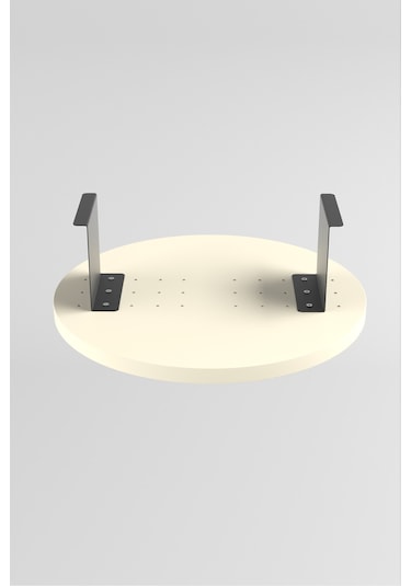 Zigon Sehpa Yan Sehpa Ayarlanabilir Tepsi Dekoratif Modern Tepsi Krem Krem