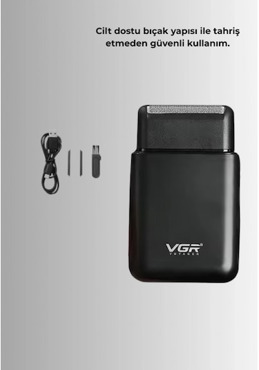 Usb Şarjlı Erkek Tıraş Makinesi Cilt Dostu Ve Kompakt Tasarım