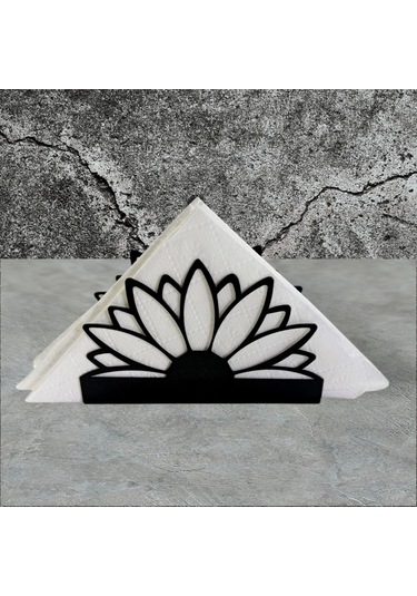 Glare Peçetelik Ayçiçeği Mat Siyah Siyah