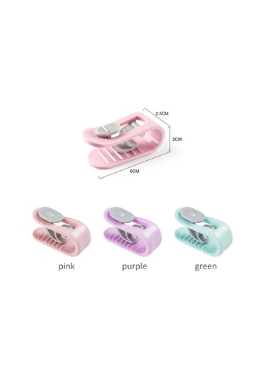 Aubyhe 6 Adet Mor Yorgan Döşeme Sabitleyici: İğnesiz, Kaymazsız, Görünmez Abs Plastiği Ev Evcil Hayvan Uyku Tutan Klip