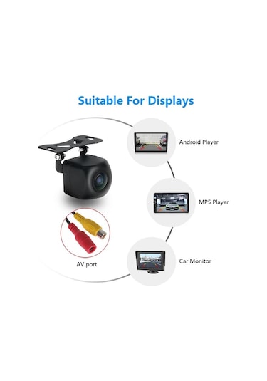 Navigold Ön Yan veya Arka  İç Dış Kullanıma Uyumlu 170 Derece Araç Kamerası