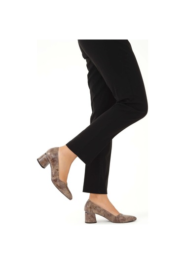 Tamer Tanca Kadın Hakiki Deri Vizon Topuklu & Stiletto Ayakkabı 923 450 Bn Ayk Sk22/23 Vızon Vizon