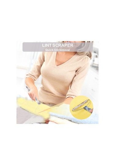 Lemestar Gri El İle Kullanan Bakır Uçlu Kumaş Tüylerini Temizleyici, Kumaş Topaklarını Ve Kirleri Kolayca Kaldıran Fırça Tarzı Aleti Gri