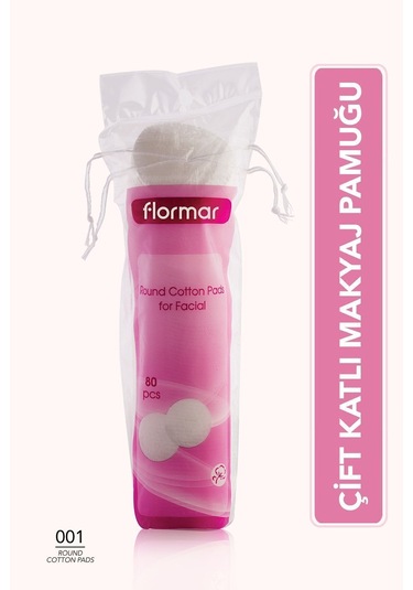 Flormar Yuvarlak 80'li Makyaj Temizleme Pamuğu - Cotton Pads - 001 - 8690604175031