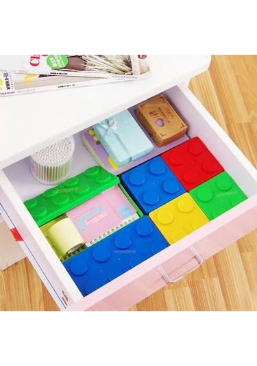 Maoyaya Yapı Taşları Saklama Kutusu - Masaüstü Makyaj Kozmetik Organizer, Çok Renkli Seçenek Çok Renkli