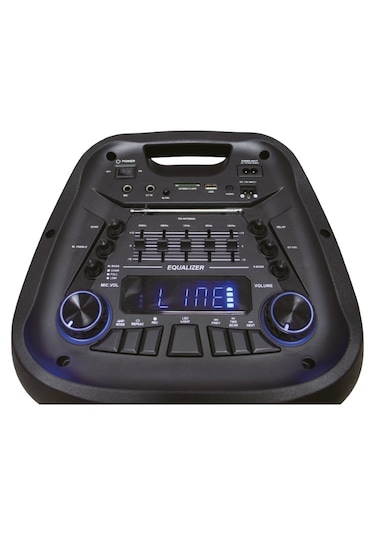 Rose Hp-2400 Partybox Kablosuz Çift El Mikrofonlu Sarjlı Bluetooth Dual 10 Hoparlör