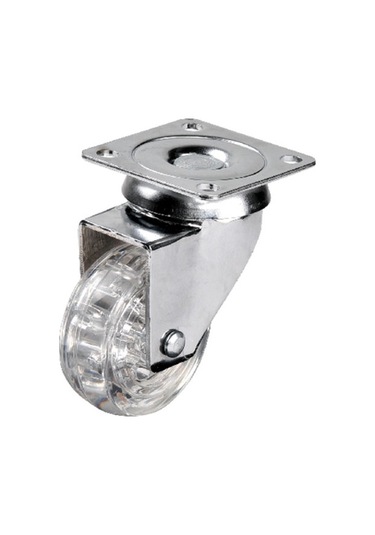 Hts 301 - 50x20 Mm Şeffaf Makaralı Tablalı Teker Tdrtr