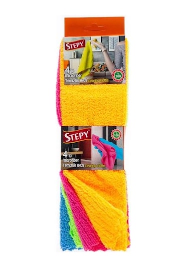 Stepy Mikrofiber Temizlik Bezi 4'lü
