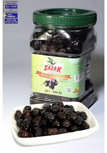 Sazak Yağlı Sele 261-290 KB M Siyah Zeytin Pet 900 G