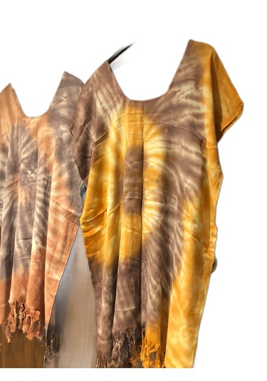 Azrua Batik Şal Elbise, Mükemmel Incelik, Batik Şal Elbise Çok Renkli