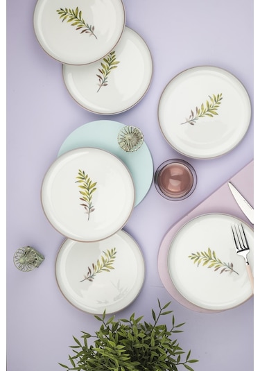 Kütahya Porselen Moderna 6 Kişilik 19 Cm Pasta Takımı Comfort