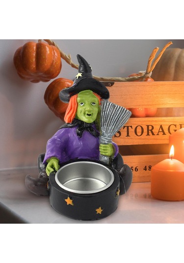 Suntek Cadılar Bayramı Mumluk Pratik Parti Dekoru Tealight 10cmx8.2cmx8.9cm