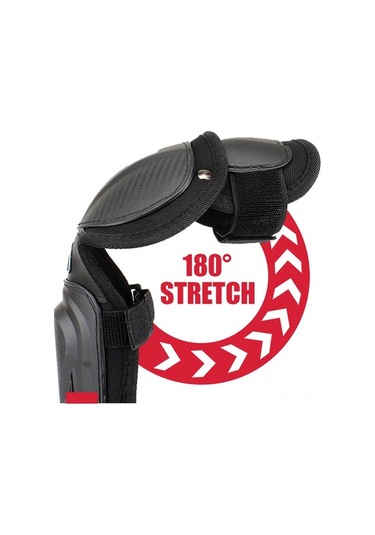 Motokros Koruması: Diz Ve Dirsek Pedleri Seti, Sıcak Tutan Ve Düşmeye Karşı Koruyucu Siyah Siyah