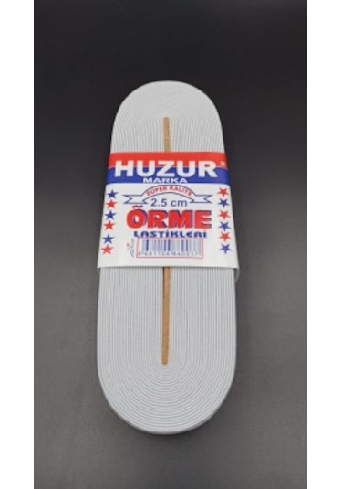 Beyaz - 2.5cm Paça Lastik Geniş 10mt. 5332