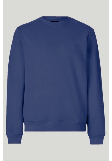 Classics Men Erkek Oversize Uzun Kol Sıfır Yaka Sweatshırt-7097 İndıgo İndigo