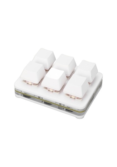 Xindoker 6 Tuşlu Programlanabilir Mekanik Klavye, Rgb Işıklı, Kısayol Ve Makro Tanımlama, Usb Kablolu Kırmızı Switch, Tasarım Ve Oyun İçin