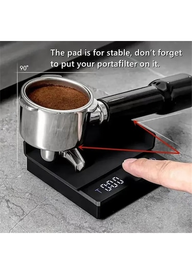Kişisel Elektronik Terazi Kahve Ev Tipi Kahve Terazisi Mini,b Siyah
